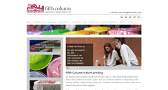 Desktop Screenshot of fifthcolumn.co.uk